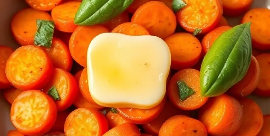 Carottes au basilic