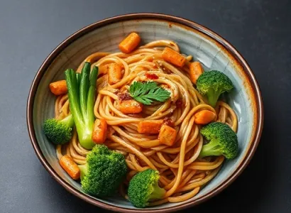 Brocolis et soba