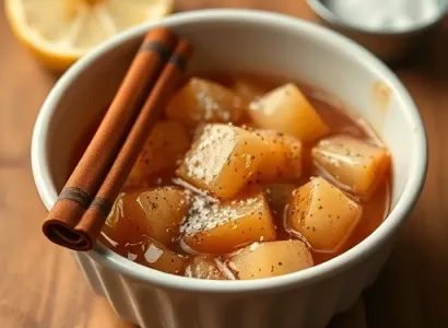Compote de pommes au canelle