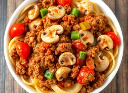 Sauce pour pâtes à la viande
