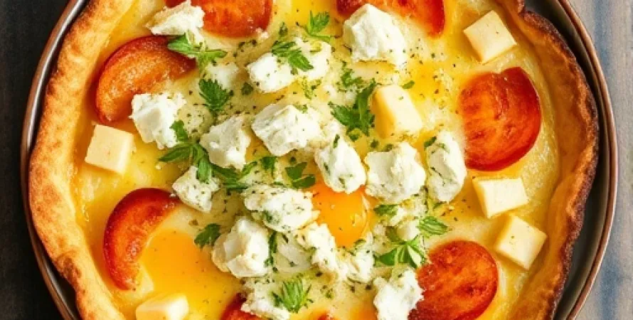 Fritata aux épinards et feta