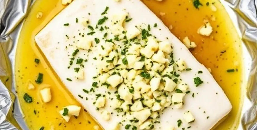 Halibut au gorgonzola