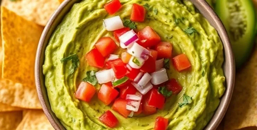 Dip d'avocat au maïs rôti