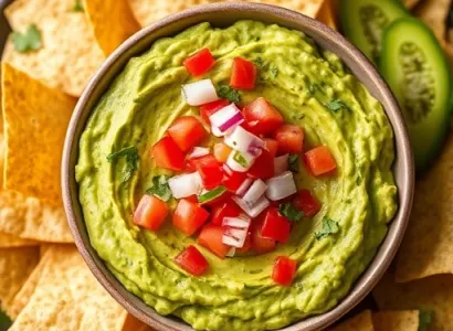 Dip d'avocat au maïs rôti