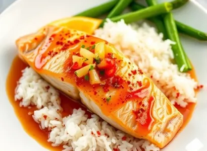 Poisson à la vapeur asiatique