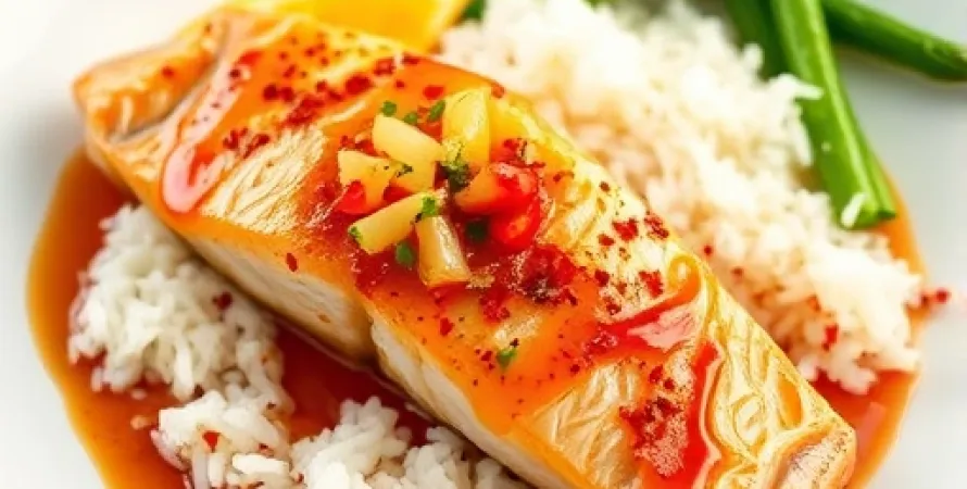 Poisson à la vapeur asiatique