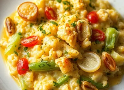 Gratin de céleri et oignon
