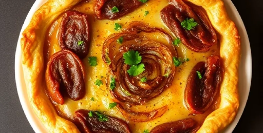 Tarte aux oignons