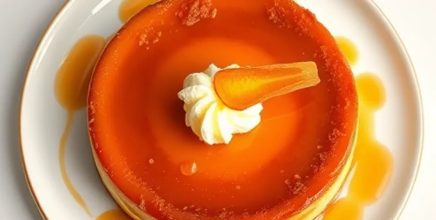 Flan au café et vanille