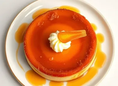 Flan au café et vanille