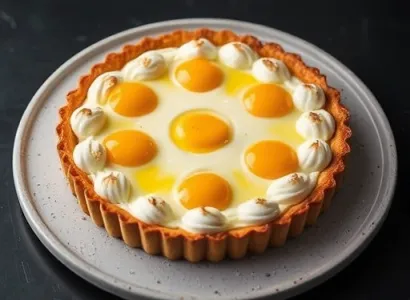 Tarte aux myrtilliers et ricotta