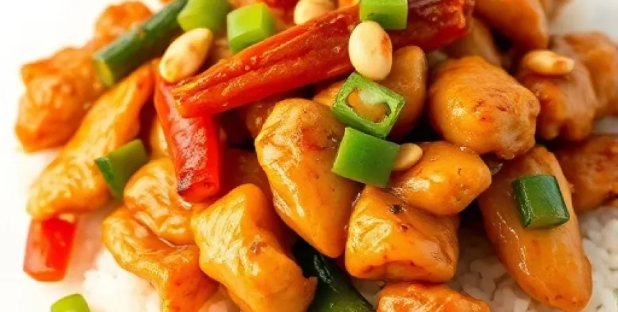 Poulet au pouvoir Kung Pao