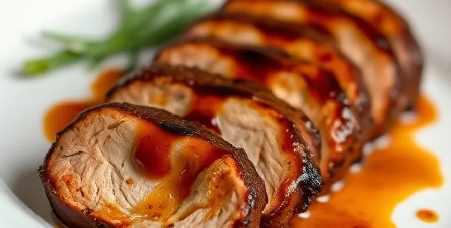 Pork Tenderloin au Glaze de Cola