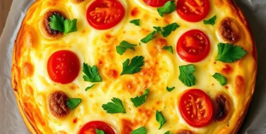 Frittata au soja et tomates