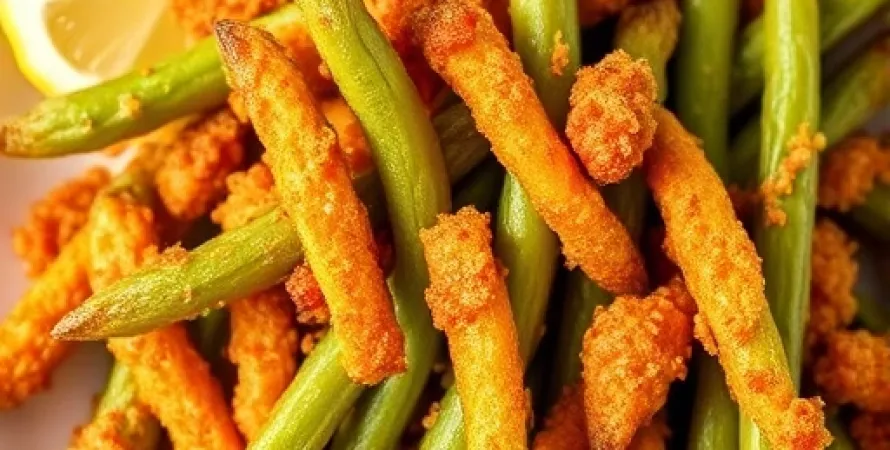 Frites de haricots verts