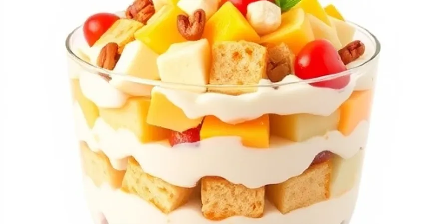 Trifle tropical aux abricots