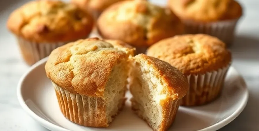 Muffins au fromage blanc et canberges