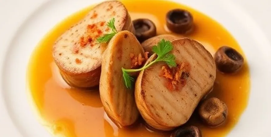 Médallons de porc au sauce vin