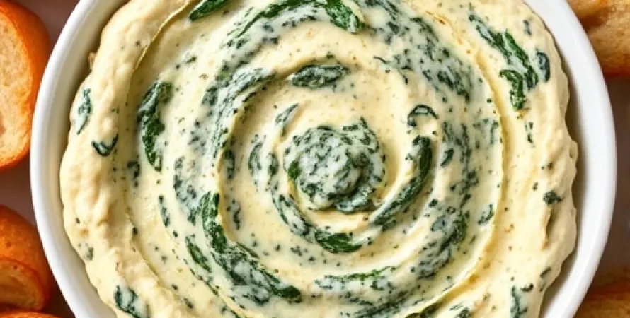 Dip d'épinards au parmesan