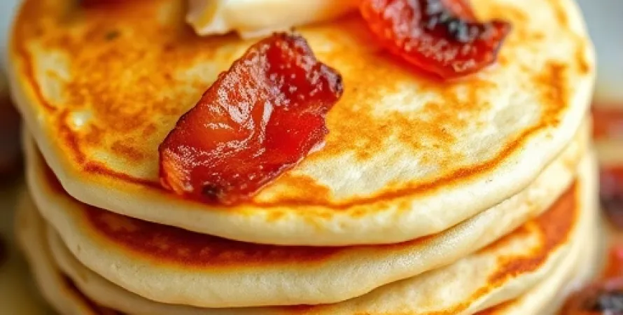Flapjacks au bacon