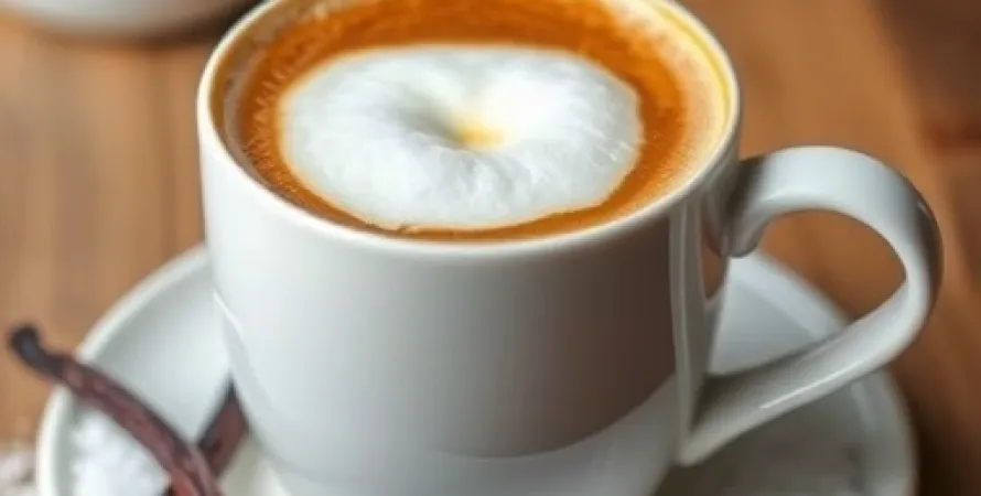 Café au lait à la vanille