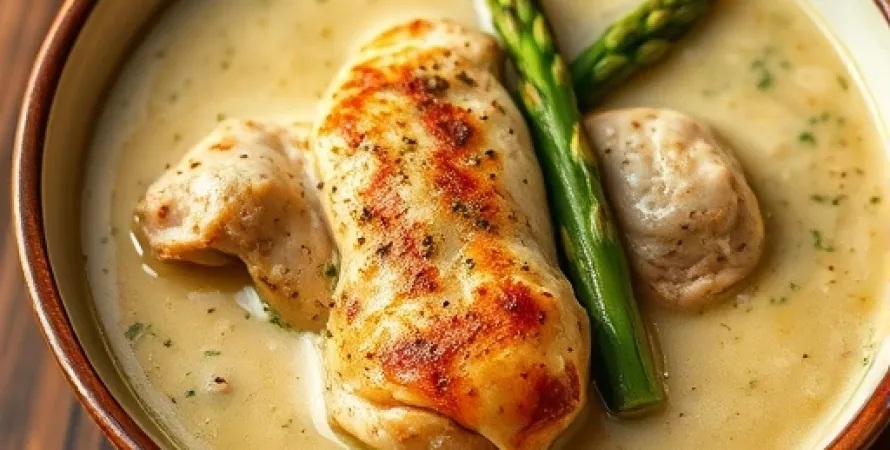 Potage de Poulet et Asperges