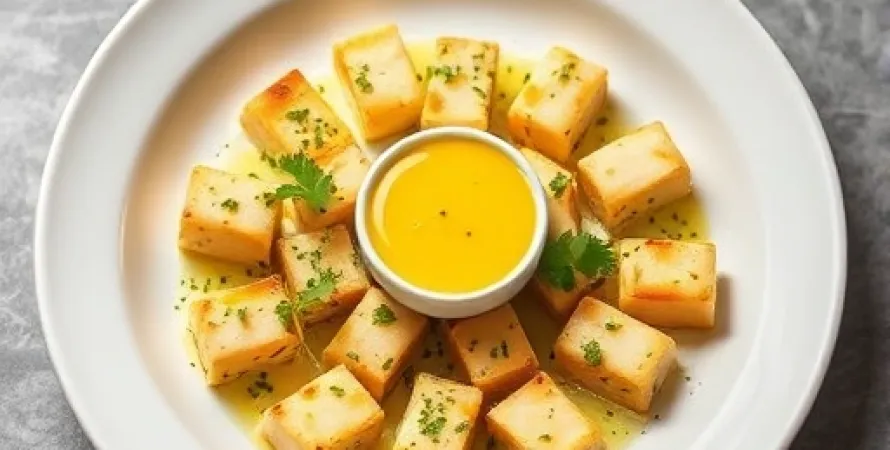 Asperges au tofu et beurre balsamique