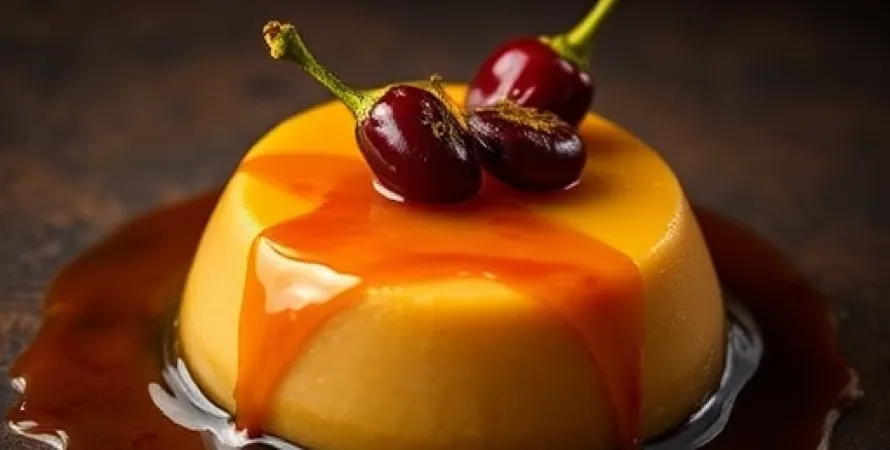 Flan au chile ancho
