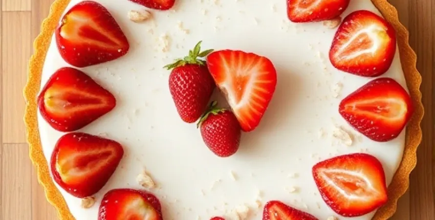 Tarte aux fraises et ananas
