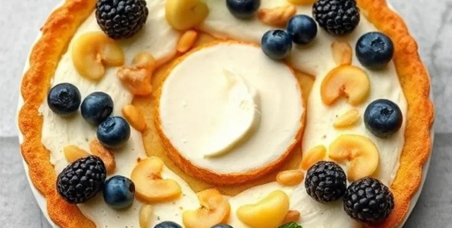 Barres aux bleuets et fromage à la crème