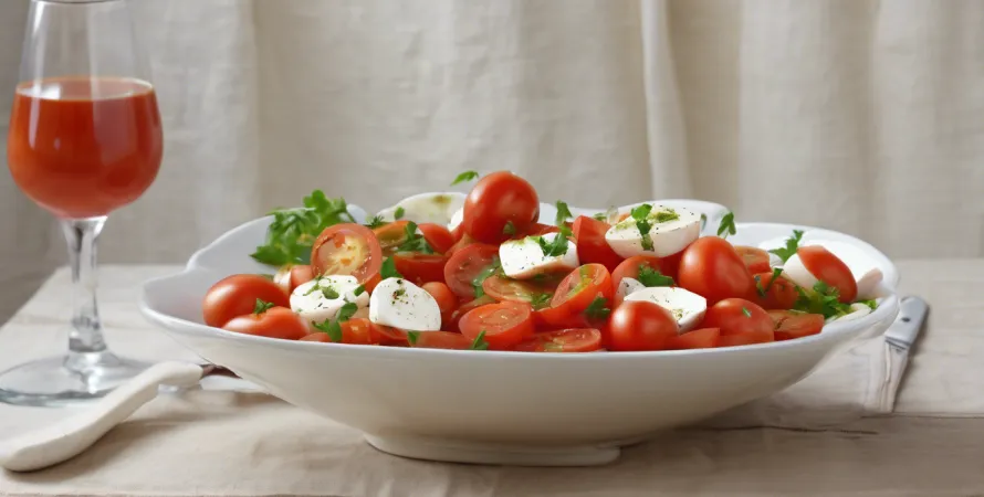 Salade d'œufs en bateaux de tomates