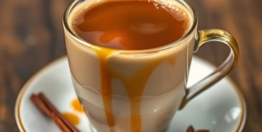 Café au caramel épicé