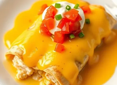 Enchiladas de Poulet Philadelphie