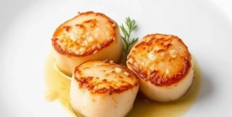Côtes de Saint-Jacques au parmesan