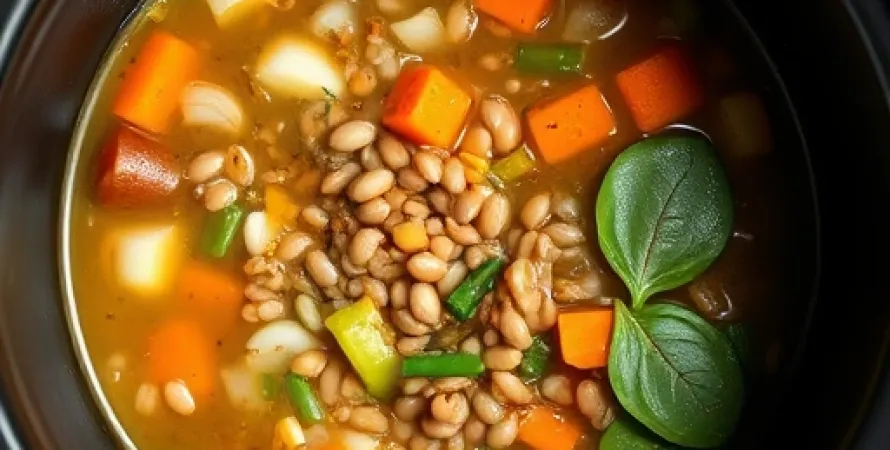Soupe de lentilles au cooker
