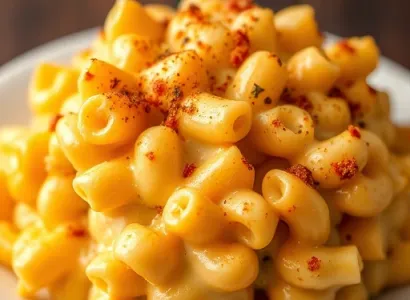 Macaroni au fromage en couches