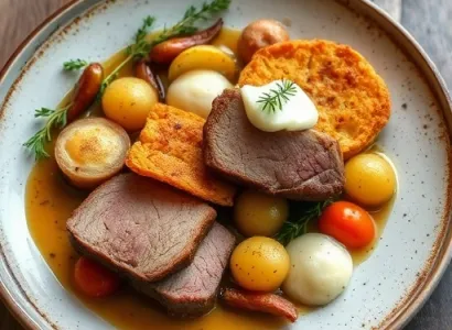 Tourte au porc et patates douces