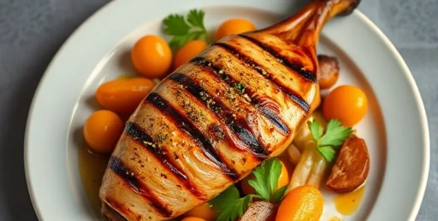 Canard aux abricots grillé à la chinoise