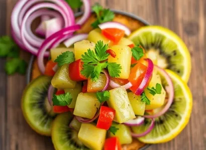 Salsa kiwi aux saveurs antillaises