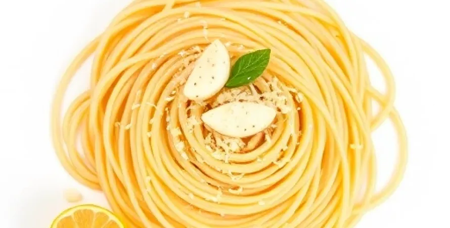 Pâtes à l'ail et au citron