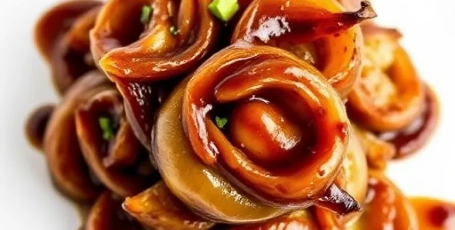 Oignons baby glacés au balsamique