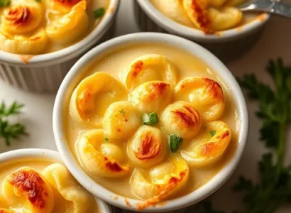 Potage de fleurs de chou au fromage suisse