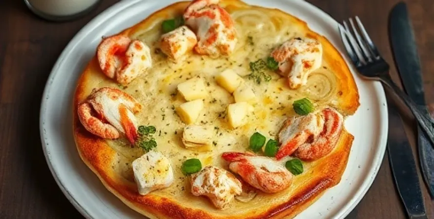 Strata de crabe et fromage