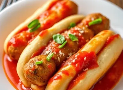 Mini Hot Dogs et Boulettes de Viande