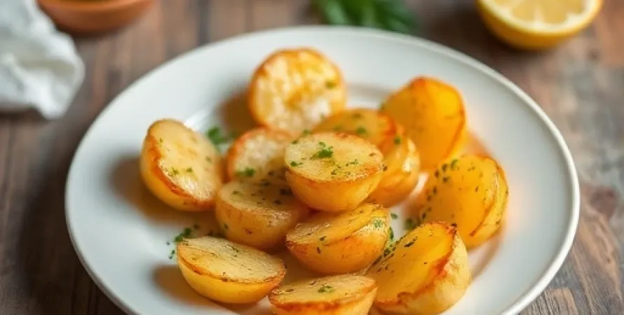 Pommes de terre croustillantes au citron