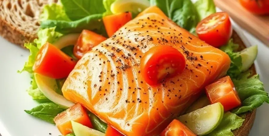 Salade de saumon