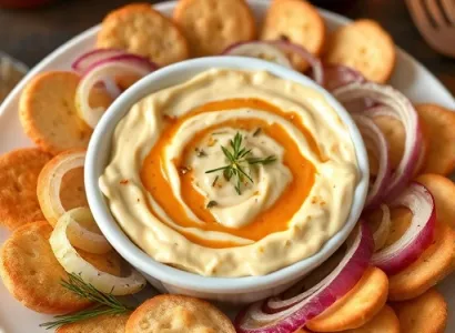 Dip au fromage et oignon