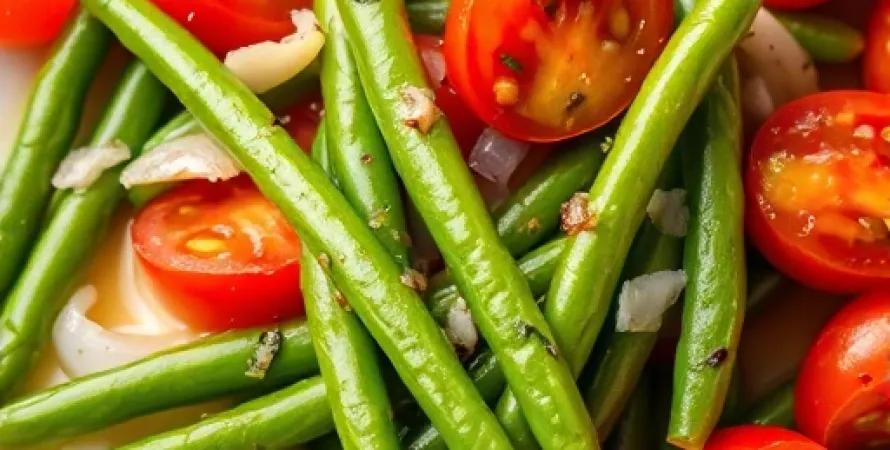 Haricots verts aux tomates