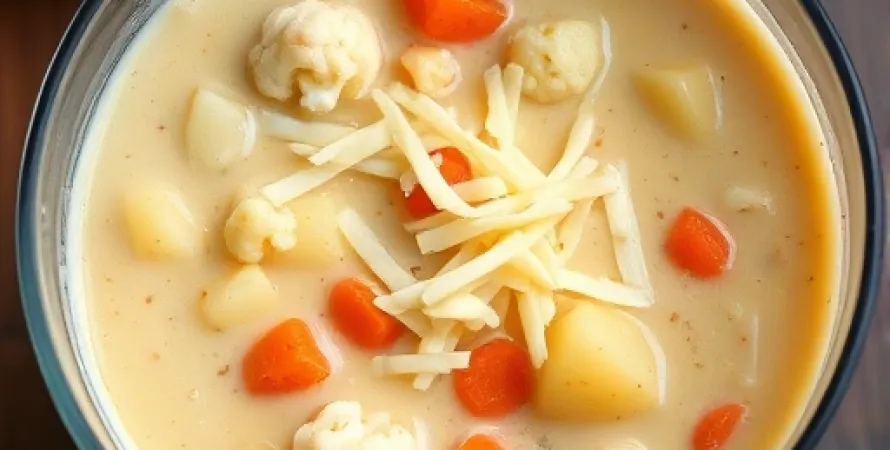 Potage de chou-fleur au fromage