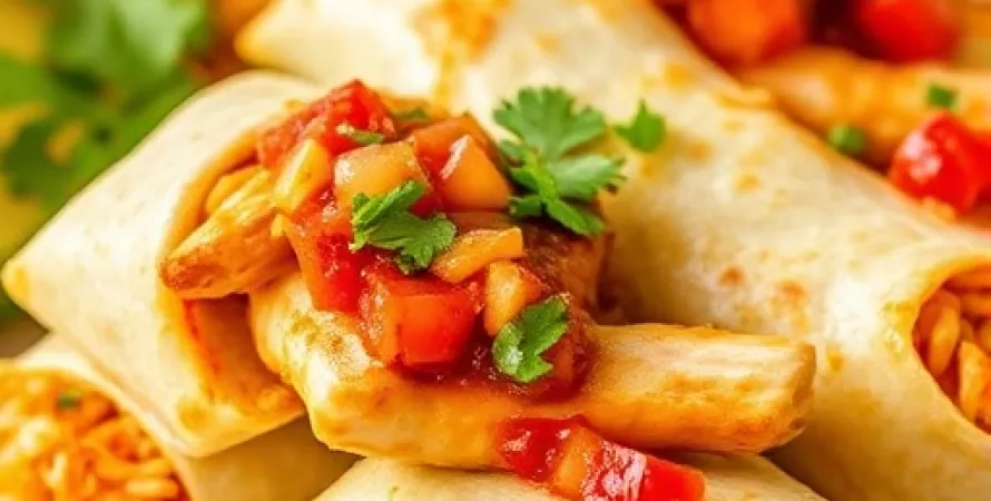 Rouleaux de poulet épicé
